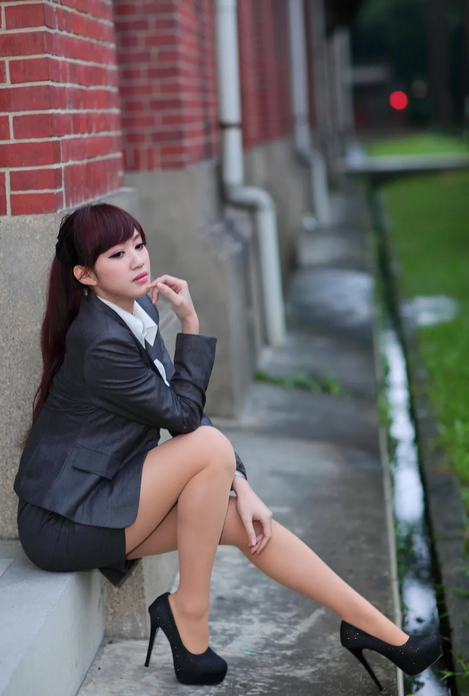 [Mzsock] NO.208 Xiaoya OL stockings, high heels and beautiful legs street photography#[40P]-11