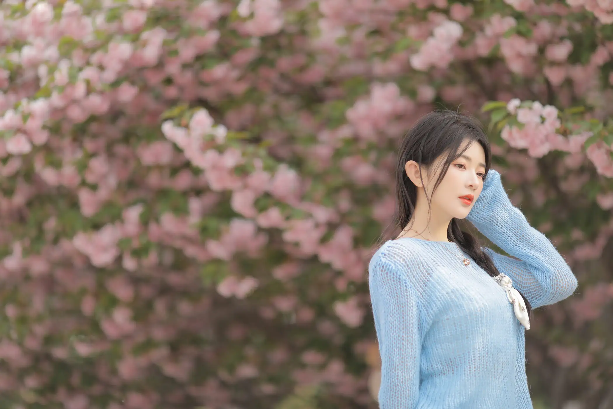 [YITUYU] 2022.06.22 Vol.1252 – Pink Blue Evening Cherry Blossoms Yang Yimo#[29P]-25